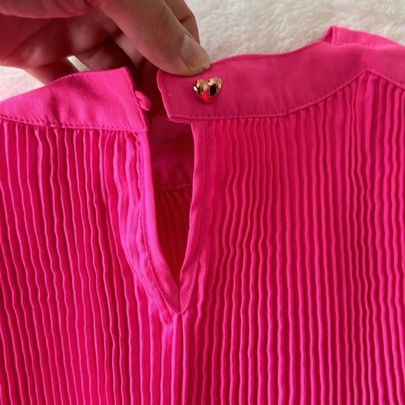 Ted baker girls bright Barbie pink dress tunic top size 5 - Picture 3 of 8